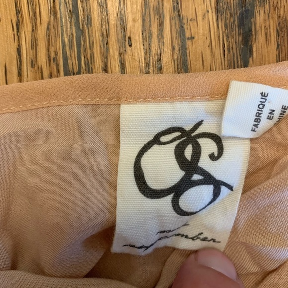 One September Easterly embroidered blouse anthropologie top shirt floral sheer - Picture 8 of 9